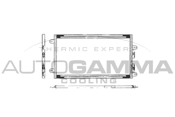 Конденсатор кондиционер AUTOGAMMA 102977