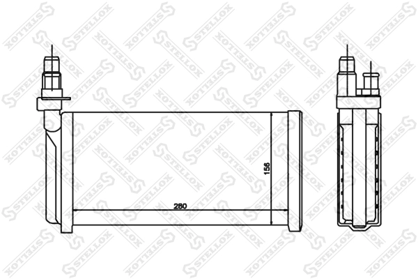 Теплообменник отопление салона STELLOX 10-35052-SX