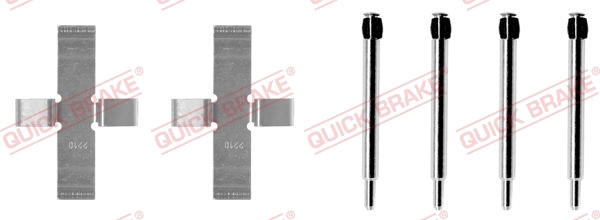 Комплектующие колодки дискового тормоза KAWE 109-0903