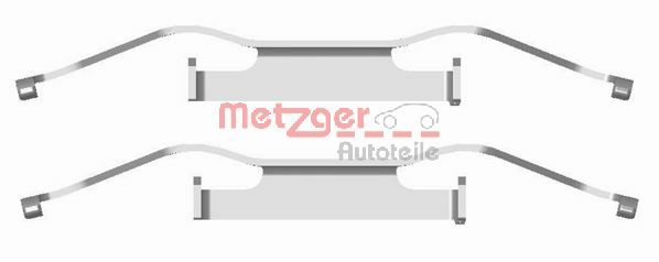 Комплектующие колодки дискового тормоза greenparts METZGER 109-1680