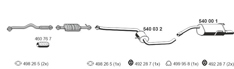 Система выпуска ог ERNST 110055