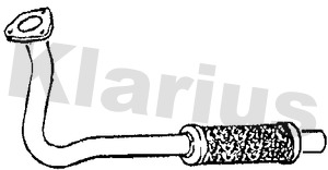 Труба выхлопного газа KLARIUS 110375