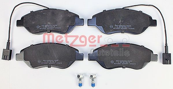 Комплект тормозных колодок дисковый тормоз METZGER 1170615