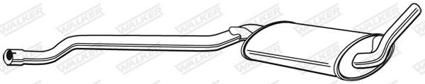 Средний глушитель выхлопных газов WALKER PRODUCTS 13003