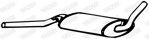 Средний глушитель выхлопных газов WALKER PRODUCTS 13005