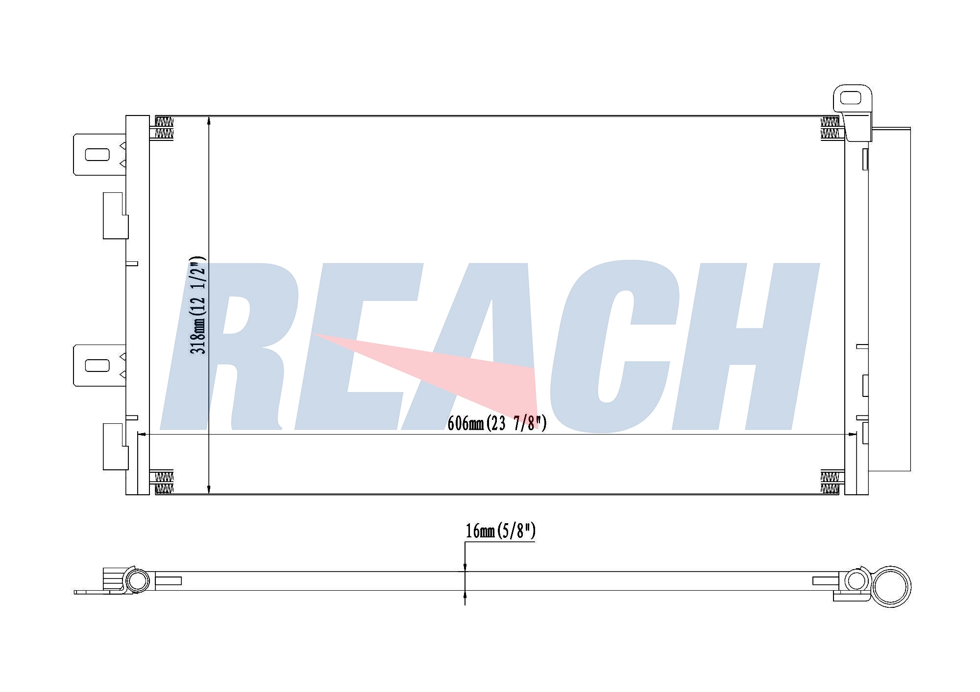 Конденсатор кондиционер REACH 1.31.3254.PD