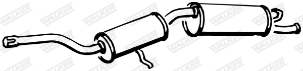 Глушитель выхлопных газов конечный WALKER PRODUCTS 14966