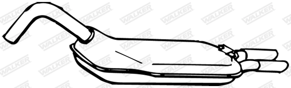 Глушитель выхлопных газов конечный WALKER PRODUCTS 15242