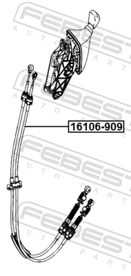 Трос механическая коробка передач FEBEST 16106-909