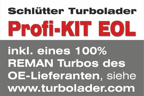 Компрессор наддув end of life turbocharger - org. garrett reman SCHLÜTTER TURBOLADER 166-01317EOL