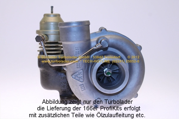 Компрессор наддув profi kit - with new org. borgwarner turbocharger SCHLÜTTER TURBOLADER 166-02240