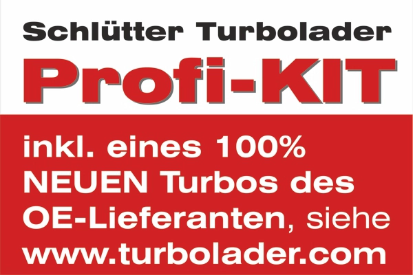 Компрессор наддув profi kit - with new org. borgwarner turbocharger SCHLÜTTER TURBOLADER 166-07090