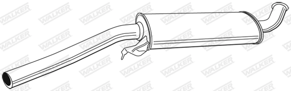 Средний глушитель выхлопных газов WALKER PRODUCTS 16875