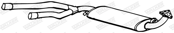 Средний глушитель выхлопных газов WALKER PRODUCTS 16879