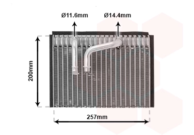 Испаритель кондиционер VAN WEZEL 1700V339