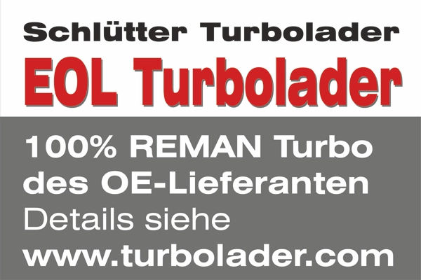 Компрессор наддув end of life turbocharger - org. garrett reman SCHLÜTTER TURBOLADER 172-11760EOL