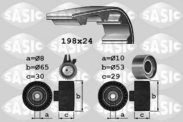 Комплект ремня грм SASIC 1756023
