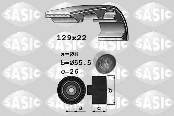 Комплект ремня грм SASIC 1756033