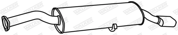 Глушитель выхлопных газов конечный WALKER PRODUCTS 17828