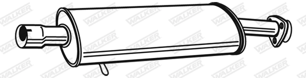 Средний глушитель выхлопных газов WALKER PRODUCTS 17851