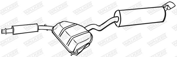 Глушитель выхлопных газов конечный WALKER PRODUCTS 17856