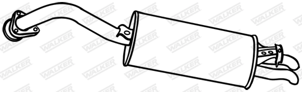 Глушитель выхлопных газов конечный WALKER PRODUCTS 18977