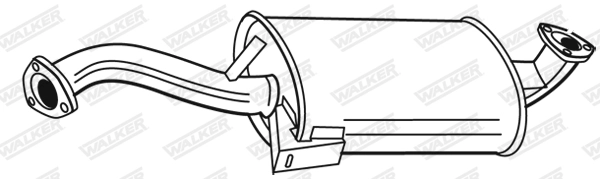 Средний глушитель выхлопных газов WALKER PRODUCTS 18996