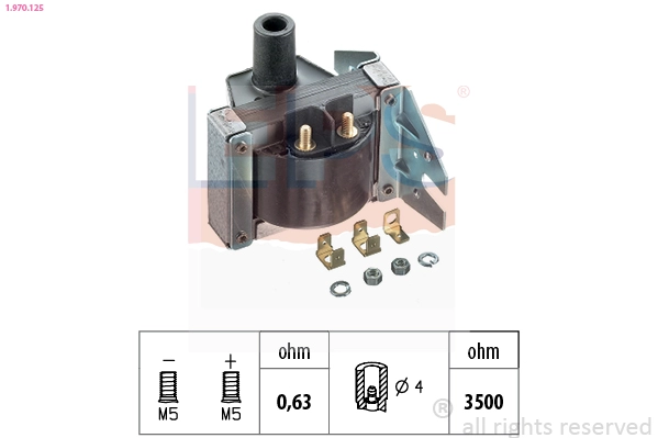 Катушка зажигания made in italy - oe equivalent EPS 1.970.125