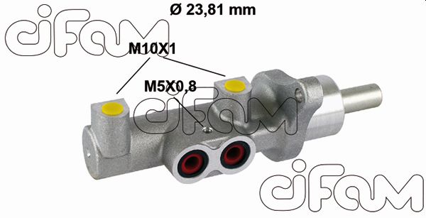 Главный тормозной цилиндр CIFAM 202-804