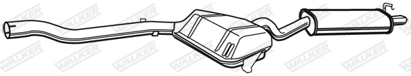 Глушитель выхлопных газов конечный WALKER PRODUCTS 21273