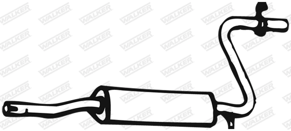 Средний глушитель выхлопных газов WALKER PRODUCTS 21613