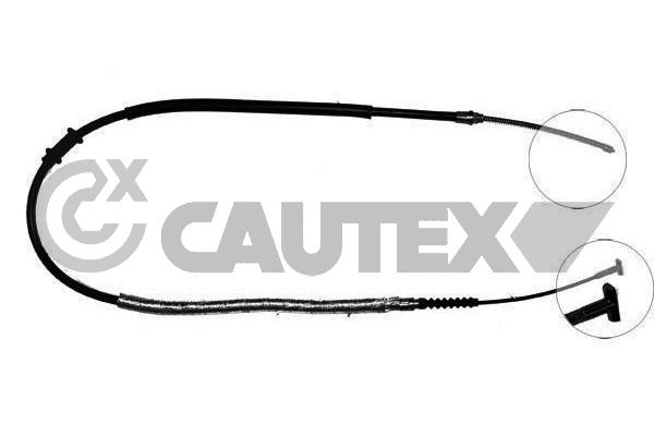 Тросик cтояночный тормоз CAUTEX 218004