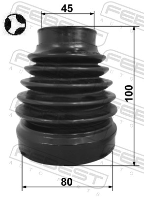 Комплект пыльника приводной вал FEBEST 2215-D4224RHT
