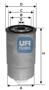 Топливный фильтр UFI 24.381.00