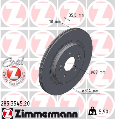 Тормозной диск coat z