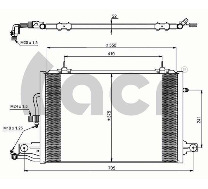 Конденсатор кондиционер ACR 300044