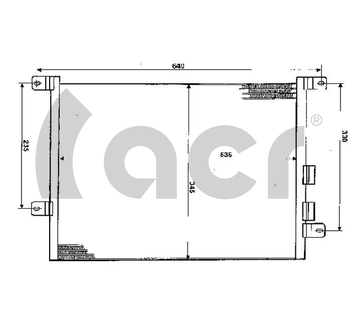 Конденсатор кондиционер ACR 300278