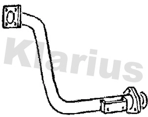 Труба выхлопного газа KLARIUS 301549
