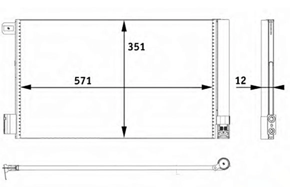 Конденсатор кондиционер AUTOCLIMA 30311539CP