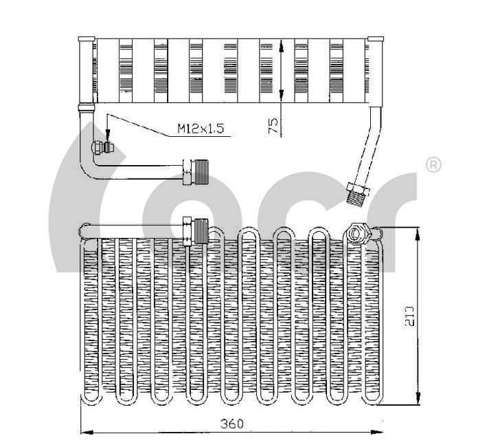 Испаритель кондиционер ACR 310018