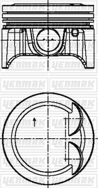 Поршень YENMAK 31-04127-000