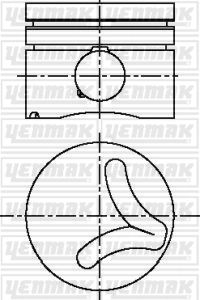 Поршень YENMAK 31-04613-000