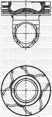 Поршень YENMAK 31-04936-000