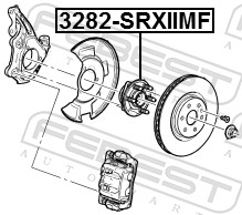 Ступица колеса FEBEST 3282-SRXIIMF