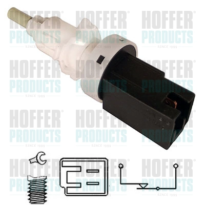 Выключатель фонаря сигнала торможения HOFFER 3500041