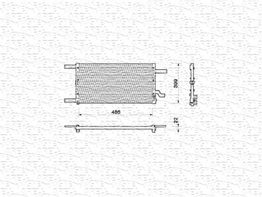 Конденсатор кондиционер MAGNETI MARELLI 350203144000