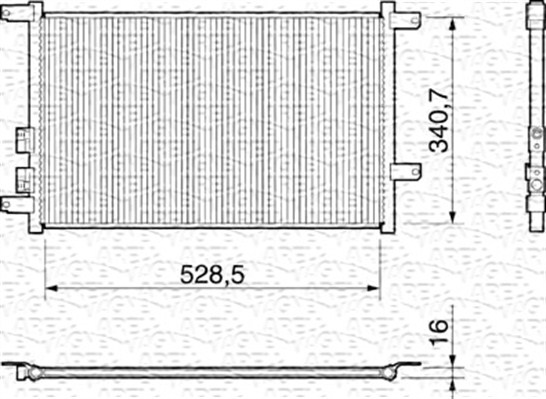 Конденсатор кондиционер MAGNETI MARELLI 350203156000