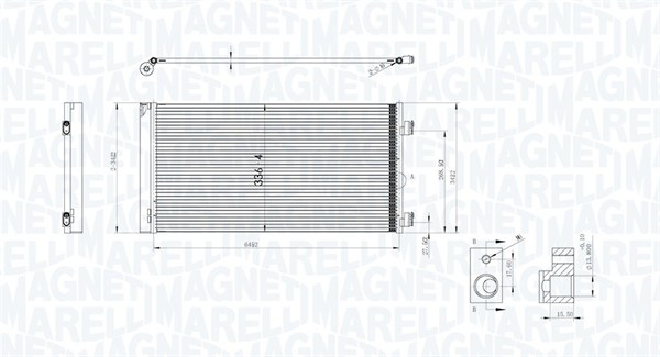 Конденсатор кондиционер MAGNETI MARELLI 350203747000