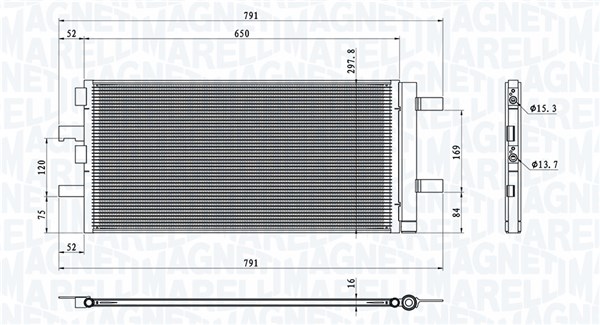 Конденсатор кондиционер MAGNETI MARELLI 350203786000