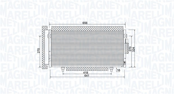 Конденсатор кондиционер MAGNETI MARELLI 350203998000